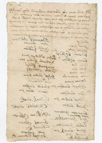 以色列·波特和其他38人og体育平台丽贝卡·纳斯的证词，1692年 